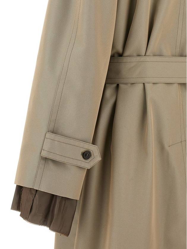 Maison Margiela Long Single-Breasted Trench Coat - MAISON MARGIELA - BALAAN 4