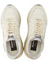 Running Sole In Nappa With Silver Star And Gold Leather Heel Tab Sneakers White - GOLDEN GOOSE - BALAAN 3