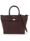 Small Classic Grain Zipper Tote Bag Brown - MULBERRY - BALAAN 2