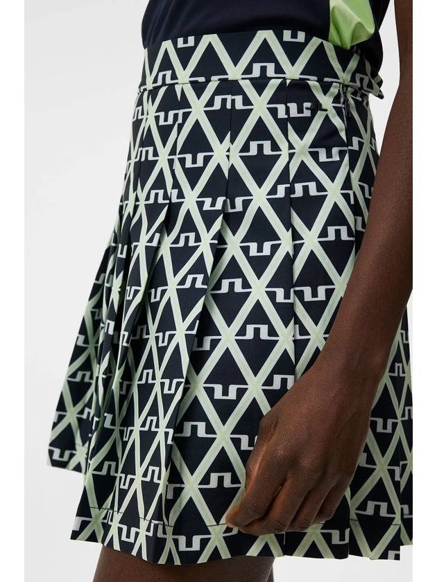 Golf Adina Print Skirt Geo JL Navy - J.LINDEBERG - BALAAN 6