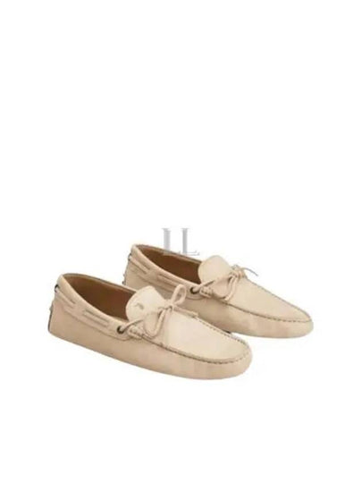 Gommino Nubuck Driving Shoes  Beige - TOD'S - BALAAN 2