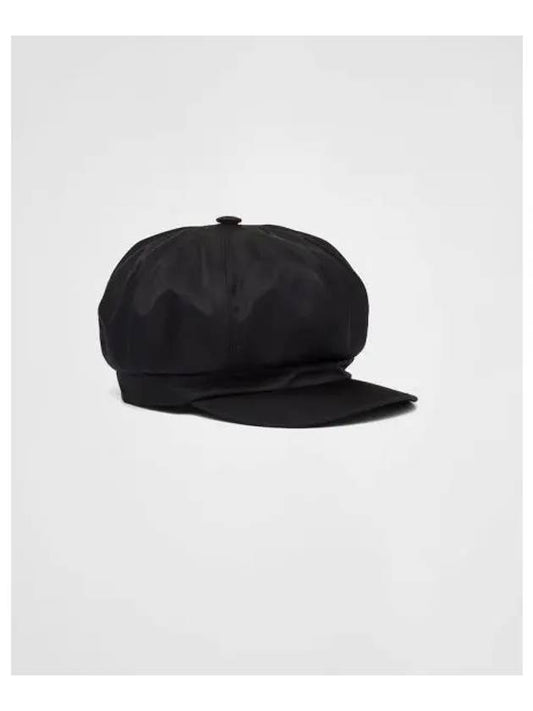Triangle Logo Re Nylon Hat Black - PRADA - BALAAN.