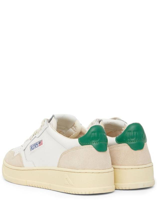 Men's Medalist Leather Low Top Sneakers Green Tab - AUTRY - BALAAN 5