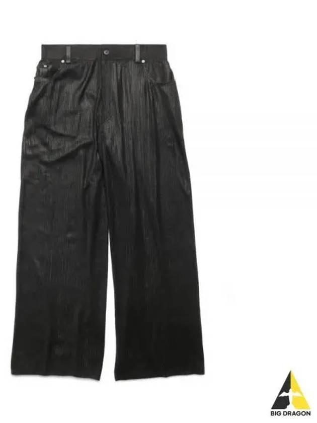 Cotton High Waist Transparent Wide Pants Black - BALENCIAGA - BALAAN 2