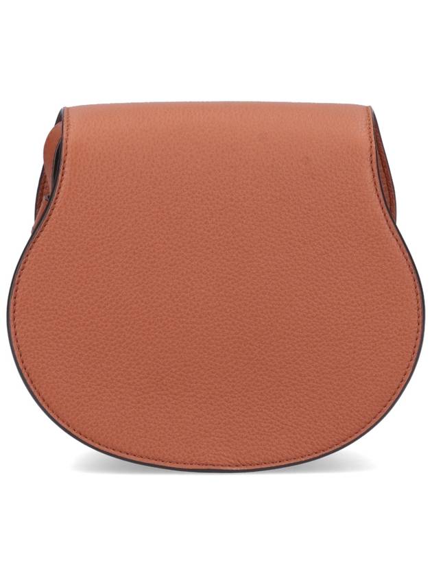 Marcie Saddle Small Grained Leather Cross Bag Tan - CHLOE - BALAAN 4