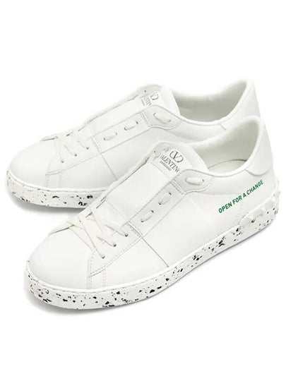 Men's Open For Change Low Top Sneakers White - VALENTINO - BALAAN 2