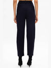 NAVY BLUE TAPERED LEG TROUSERS - BALMAIN - BALAAN 3