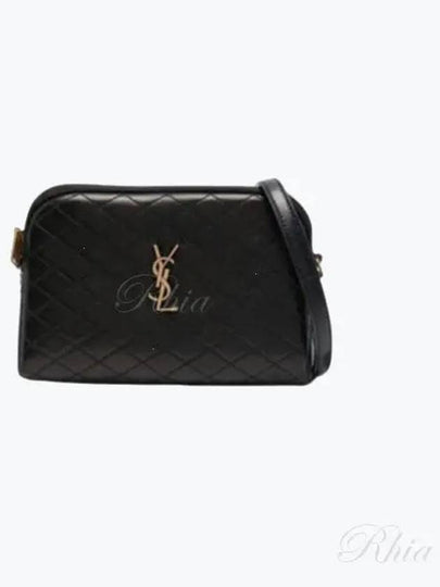 Gaby Quilted Lambskin Chain Cross Bag Black - SAINT LAURENT - BALAAN 2