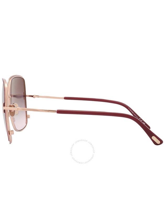 Tom Ford Raphaela Smoke Gradient To Pink Square Ladies Sunglasses FT1006 69W 60 - TOM FORD - BALAAN 3