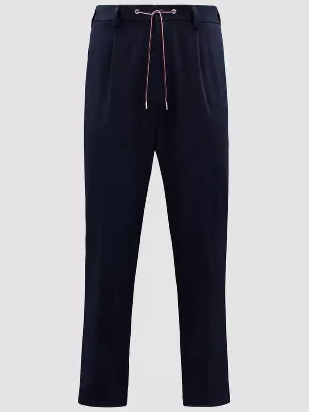 Gavardine Straight Pants Night Blue - MONCLER - BALAAN 3