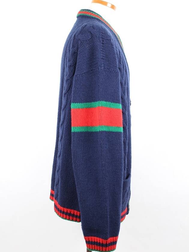 Web cable knit cardigan XL - GUCCI - BALAAN 5