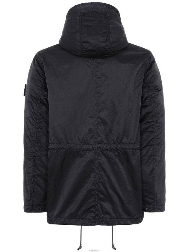 Wappen Patch Nylon Raso TC Hooded Jacket Black - STONE ISLAND - BALAAN 4