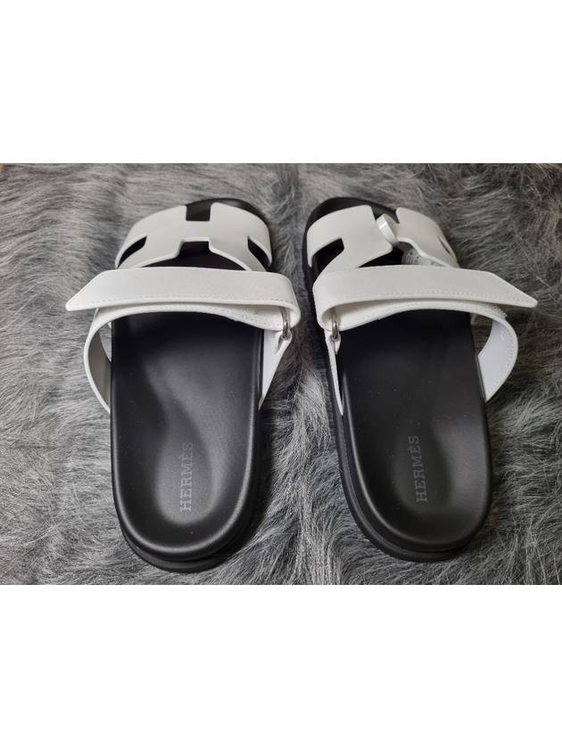 Chypre Calfskin Sandals Blanc - HERMES - BALAAN 7