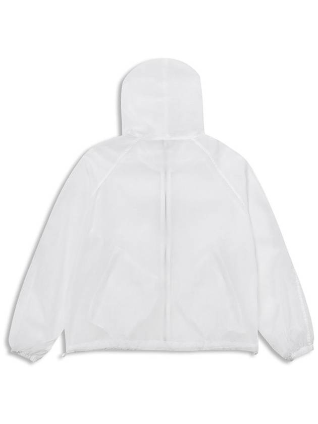 Women s Windbreaker Jacket Jumper Packable Hooded White MCFW24OT3WH - MACKY - BALAAN 3