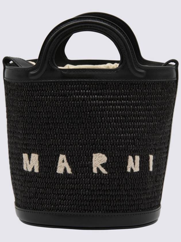 Tropicalia Small Bucket Bag Black - MARNI - BALAAN 2