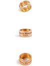 engraved logo ring gold - MAISON MARGIELA - BALAAN.