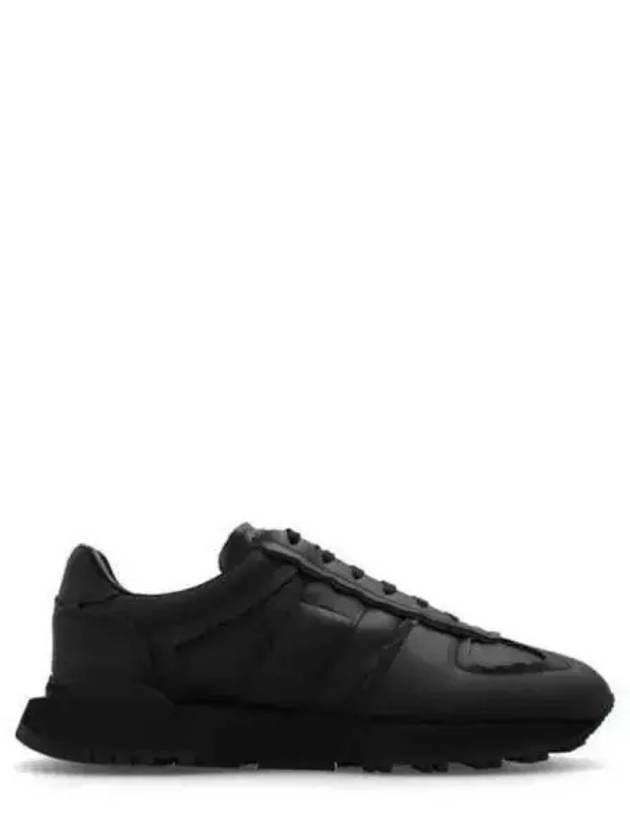 5050 Runner Leather Low Top Sneakers Black - MAISON MARGIELA - BALAAN 2