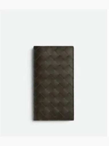 Intrecciato slim long wallet khaki dark praline 749434VCPQ63392 1324214 - BOTTEGA VENETA - BALAAN 1