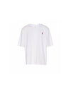 Small Heart Logo Boxy Fit Short Sleeve T-Shirt White - AMI - BALAAN 1