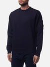 Brushed Emerized Diagonal Fleece Lens Sweatshirt Purple - CP COMPANY - BALAAN 3