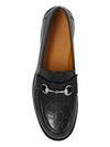 Men's GG Horsebit Leather Loafers Black - GUCCI - BALAAN 7