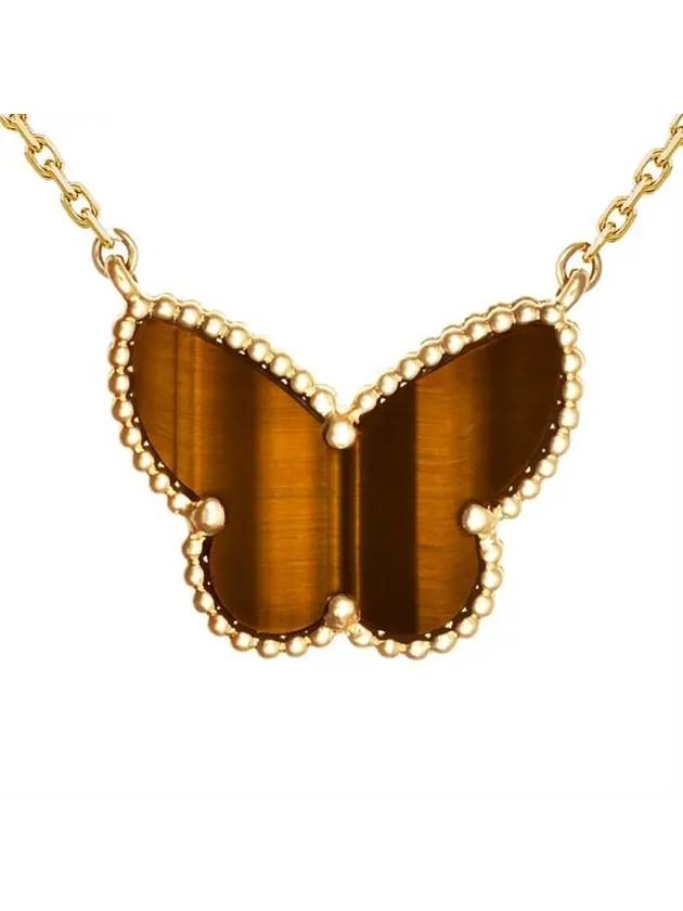 Lucky Alhambra Butterfly Pendant 18K Necklace Gold - VANCLEEFARPELS - BALAAN 4