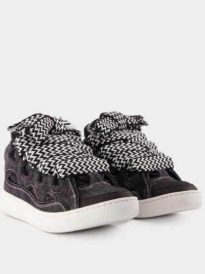 Curb Sneakers - Lanvin - Cotton - Black - LANVIN - BALAAN 2