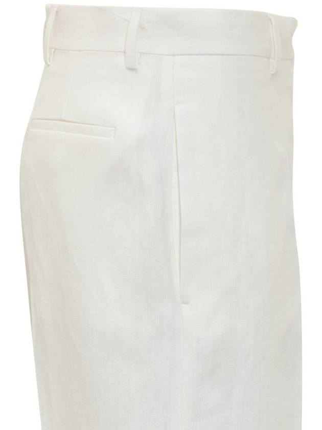 Salvatore short pants 13E908 773765 WHITE - SALVATORE FERRAGAMO - BALAAN 5