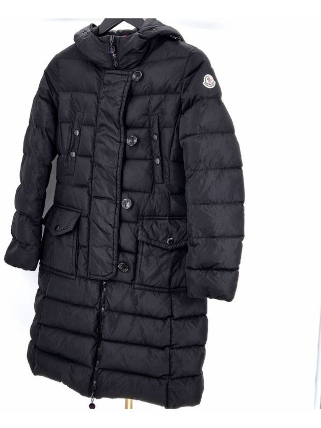 Genevrier women s long padding black size 0 - MONCLER - BALAAN 1