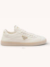 Leather Low Top Sneakers White - PRADA - BALAAN 2