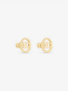 30 Montaigne Stud Earrings Gold - DIOR - BALAAN 4