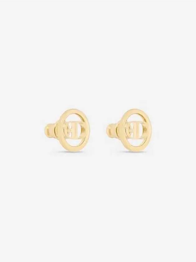 30 Montaigne Stud Earrings Gold - DIOR - BALAAN 4