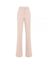 Norcia Viscose Straight Pants Powder Pink - MAX MARA - BALAAN 2