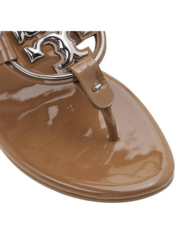 Metal Miller Soft Slider Sandals Brown - TORY BURCH - BALAAN 10