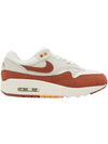 Air Max 1 Low Top Sneakers Ivory Orange - NIKE - BALAAN 1