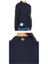 Engineered 4 Bar Medium Weight Jersey Oversized Long Sleeved T-Shirt Navy - THOM BROWNE - BALAAN 6