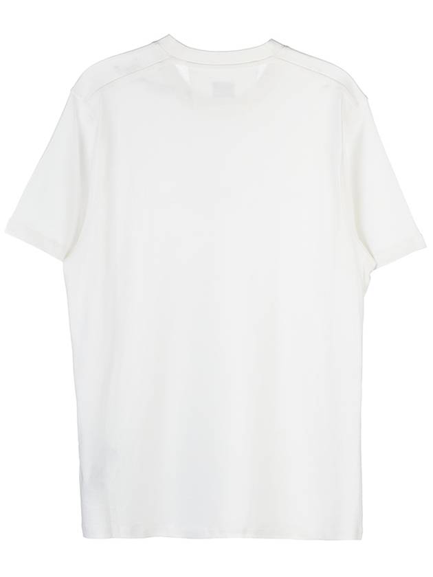 Logo Print Cotton Short Sleeve T-Shirt White - CP COMPANY - BALAAN 3