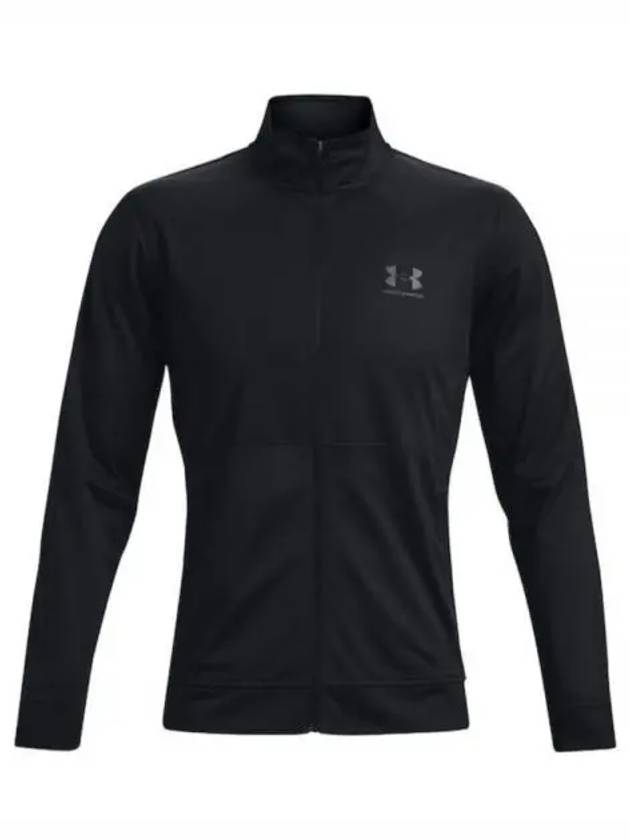 Men's UA Pique Track Jacket Black - UNDER ARMOUR - BALAAN 2