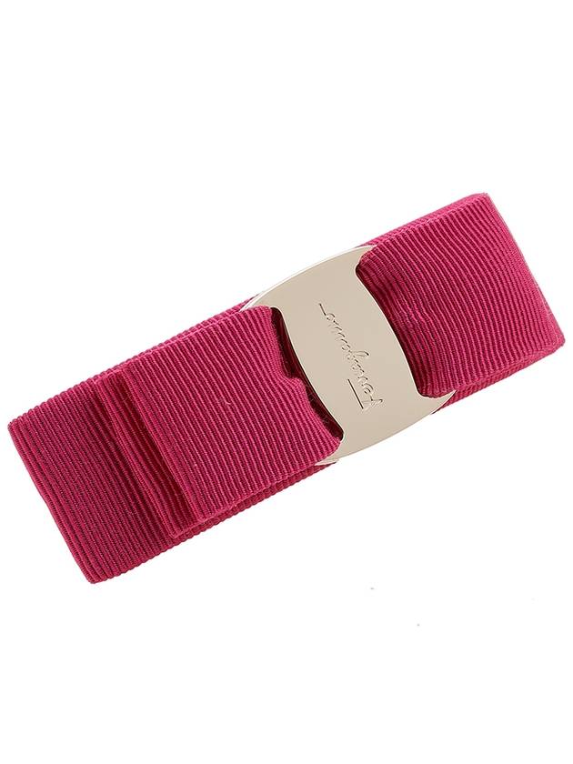 Ferragamo Women's Vara Hair Clip 34 2019 FANDANGO PINK 0759762 - SALVATORE FERRAGAMO - BALAAN 3