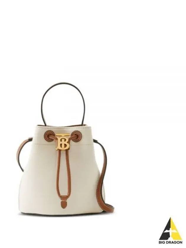 Mini TB Bucket Bag Natural Malt Brown - BURBERRY - BALAAN 2