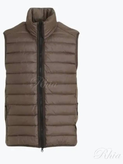 Loom Woven Chambers Recycled Nylon Down TC Vest Brown - STONE ISLAND - BALAAN 2