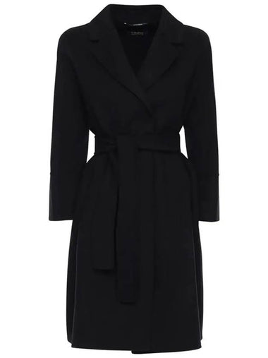 ARONA belted wool coat black 2390160439 013 - MAX MARA - BALAAN 1