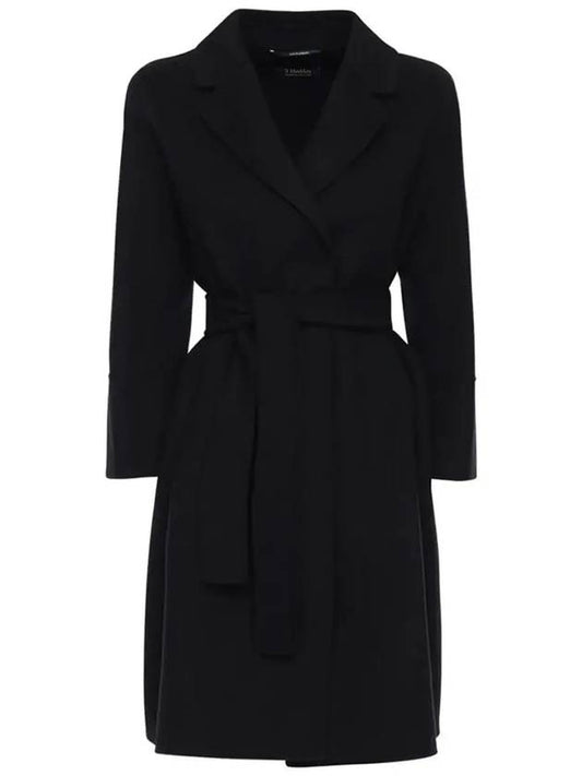 ARONA belted wool coat black 2390160439 013 - MAX MARA - BALAAN 2