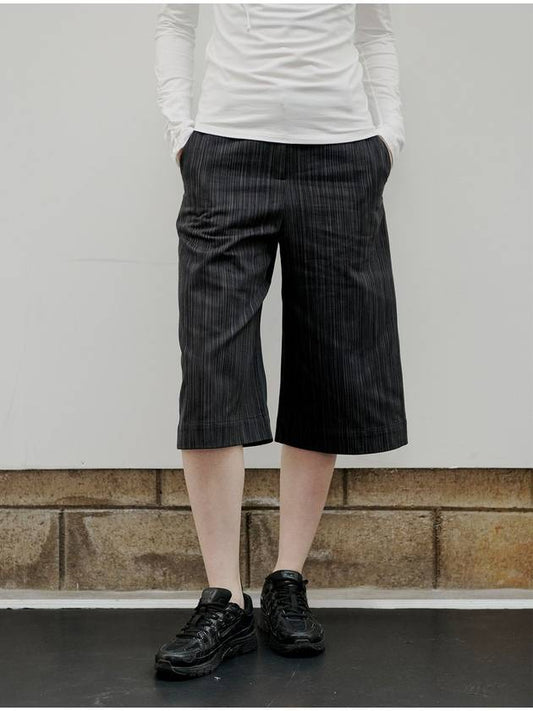 Stripe Half Pants Navy - AACA - BALAAN 2