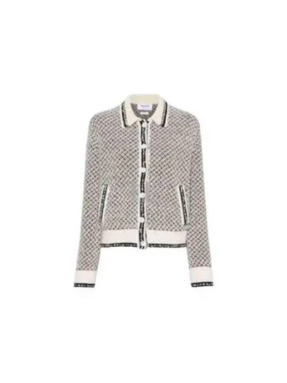 Spread Collar Tweed Virgin Wool Bomber Jacket - THOM BROWNE - BALAAN 2