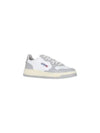 Men's Medalist Low Leather Sneakers Grey White - AUTRY - BALAAN 3