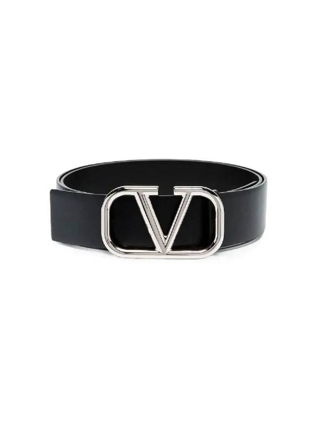 V logo leather belt T0Q87SNP 0NO - VALENTINO - BALAAN 1