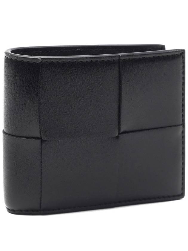 Intrecciato Cassette Half Wallet Black - BOTTEGA VENETA - BALAAN 4