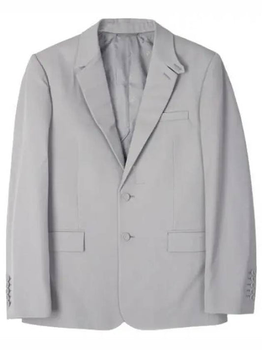 Single Wool Twill Jacket Grey - DIOR - BALAAN 2