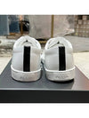 Brushed Leather Sneakers White Black - PRADA - BALAAN 6